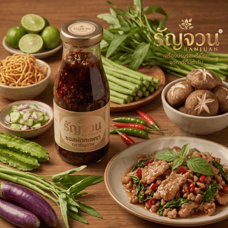 ซอสผัดกระเพรา ตรารัญจวน สูตรพรีเมี่ยมที่คัดสรรความเข้มข้นสะใจ