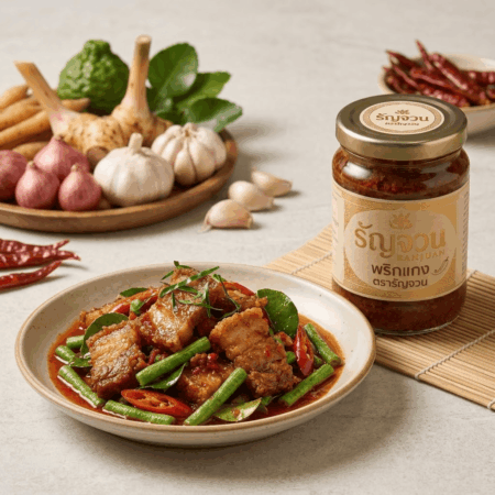 แจกสูตร ผัดพริกแกงหมูสามชั้น กรอบนอกนุ่มใน หอมเข้มข้นด้วย “พริกแกง ตรารัญจวน”